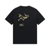 Arctic Tshirt Mens Designer T-shirt Versatile Fashion Brand Classic Colorfuful Imprimé Unisexe Étudiant Couleurs de mode a Black Yellow Blanc 498