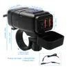 Universal Motorcycle Vehicle-Mounted Charger Waterproof USB Adapter 12V Phone Dual Quick Charge 3.0 Voltmeter ON OFF Switch Moto Equipment