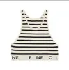 Designer Shirt Bijgesneden T-shirts Dames Knits Tee Gebreide Sport Top Tank Tops Vrouw Vest Yoga Tees