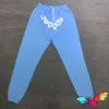 araña sudadera con capucha pantalones de chándal araña 555 Hip Hop hombres blancos cielo azul joven matón araña mundial pantalones de chándal pantalones de algodón Fjg0 AYFJ