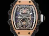 Rm021-01 SUPERCLONE Active Tourbillon Watches Tourbillon Wristwatch Designer Watch Swiss Standard Movement Rm21 Titanium Ceramic Carbon 495Montres de luxe