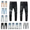 Designer Amirs Jeans Herren Denim Stickerei Hosen Mode Löcher Hosen US Größe 28-40 Hip Hop Distressed Zipper Hose für Männer 2022 Top 755 887