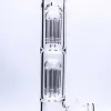 Hookahs Glass Percolator Bong Big Water Pipe With Ice Notches Complete Straight Unique Design ZZ
