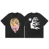 T-Shirts HELLSTAR Y2K T-Shirt Herren Damen Haruku Gothic Hip Abstrakte Grafikdruck T-Shirt 2023 Übergroße Kurzarm-Tops