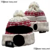 Chicago''bulls''bobble Hats Berretti da baseball 2023-24 Fashion Designer Bucket Hat Chunky Knit Faux Pom Beanie'' Cappello natalizio