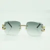 Jambes de lunettes de soleil en diamant griffe 3524014 avec lentilles de coupe de 58 mm épaisseur 3.0 watch03c