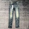 2023 Pantalons en denim Hommes Designer Jean Hommes Pantalons noirs Haut de gamme Qualité Design droit Rétro Streetwear Pantalon de survêtement décontracté Designers Purple Jeans a1