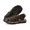أحذية الصيف الأصلية صندل تصميم تنفس في الهواء الطلق الرجال الصنادل الجلدية الأزياء المشي أحذية رياضية رومانية فهيون أحذية رياضية