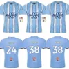 23 24 Coventry City Futebol Jerseys Gyokeres Godden Hamer 2023 2024 Home Azul Homens Crianças Kit Camisas de Futebol Tops Kid Crianças