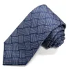 Geavanceerde Sense Zakelijk Handjacquard Blauwe stropdas Formele kleding voor heren Shengzhou Polyester Belastingadvocaat