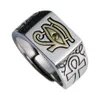 Horus Eye Men's Trend Single Dominant Egyptian Pharaoh Adjustable Size Ring