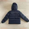 Parkas de plumón para hombre, abrigos, chaquetas Trapstar London, capucha desmontable Irongate negra para mujer, sudadera con capucha bordada con letras de alta calidad para invierno