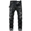 2023 Designer Jeans Hommes Pantalons en lin Hip Hop Jeans en détresse Ripped Biker Slim Fit Moto Denim pour hommes a1