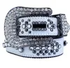 Cintura di design per uomo e donna Cintura di diamanti lucenti regalo di moda multicolore con strass scintillanti