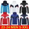 MENS 2022 2023 Vestes de football Trackes Sweat Hoodie Sport Windbreaker Running Fashion Multiple Color Swear Coats Soccer Traine