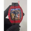 Design Rm57 Tourbillon Male Dragon And Phoenix SUPERCLONE Carbon Fiber Watch Automatic New Rm57-01 Watches Light Wristwatch379 Montres de luxe