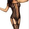 Costume sexy Costume sexy Hot Sexy Corpo molto amato Lingerie Maglia Calze a rete Collant scavato nero Collant Intimo femminile