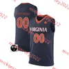 Isaac McKneely Chase Coleman Virginia Basketball Jersey Custom Stitched 13 Ryan Dunn Kadin Shedrick Isaac Traudt Tristan How Leon Bond Virginia Cavaliers Jerseys