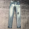 paarse jeans gestapelde jeans heren designer jeans heren jeans broek ksubi jeans zomerse gat 2023 nieuwe stijl borduurwerk zelfteelt en kleine voeten mode jeugd