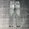 jeans viola jeans impilati jeans maschi designer jeans jeans jeans pantaloni ksubi jeans estate buca 2023 nuovo stile di auto -coltivazione e piccoli piedi