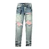 Designer for Men Women Pants Purple Brand Jeans Summer Hole 2023 New Style Embroidery Self 583 900 895