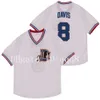 GH Top Quality Bull Durham 37 Ebby „Nuke” Laloosh 8 Crash Davis Movie Jersey 100% ED Rozmiar M-3xl Rzadki