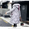 Grande pele espessada ing fino longo casaco de inverno algodão parka jaqueta 2023
