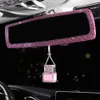 Uppgradera 1st bil hängande parfym hänge bil luftfräschare tom flaska för eteriska oljor diffusor bilstyling för kvinna (ingen parfym)