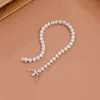Japansk super glittrande full diamantarmband för kvinnor på sommaren rent sier mode, minimalistisk sen -serie, insider design, netizen