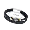Leather Hwoven Ethnic Style 's Stainless Steel H Rope Bracelet