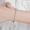 Mo Sang – Bracelet ouvert en diamant pour femme, pâte frite, en argent Sterling, Simple, température, cadeau pour petite amie