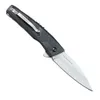 KS 1342 Folding Pocket Knife 2.87/8CR13MOV Drop Point Blad Black GFN Handtaget Assisted Survival Tactical EDC Knives