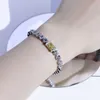 Isblomma manliga armband ins små design gul pulver diamant inlay grupp med sier ljus och enkel elegans