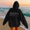 Felpe con cappuccio da donna Cara persona dietro di me Felpa con cappuccio Mental Health Awareness Pullover Estetica vintage con parole sul retro Unisex Trendy ntal