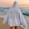 Felpe con cappuccio da donna Cara persona dietro di me Felpa con cappuccio Mental Health Awareness Pullover Estetica vintage con parole sul retro Unisex Trendy ntal