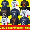 23 24 mbappeサッカージャージ2023 2024 psgs di maria wijnaldum sergio ramos hakimi fourth maillots de Adults and KidsフットボールシャツIcardi Verratti Third 4th