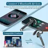 Wireless Earpiece Charging Cellphone Case Hands free Single Ear Headset with Mic for Ios android Cell Phone V