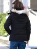 2023 2023 Womens Parkas Women Puffer Canada Coat Down Jacket Femme Outdoor Jassen Outerwear Real Coyote Fur Designer Warm Hooded Windproofs1875t A1