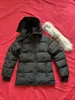 2023 2023Womens Parkas Women Puffer Canada Coat Down Jacket Femme Outdoor Jassen Outerwear Real Coyote Fur Designer Warm Hooded Windproofs1875T A1