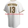 23 Fernando Tatis Jr. 11 Yu Darvish Jersey 13 Manny Machado 19 Tony Gwynn Beyzbol Formaları Trevor Hoffman Eric Hosmer Mark Melancon Manuel M