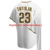 23 Fernando Tatis Jr. 11 Yu Darvish Jersey 13 Manny Machado 19 Tony Gwynn Baseball Jerseys Trevor Hoffman Eric Hosmer Mark Melancon Manuel M