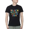 Футболки мужские, черная футболка «Месяц истории 2023», уличная футболка с круглым вырезом, летняя повседневная футболка