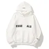 Mode mäns tröjor Tracksuits ess essentialhoodies Män kvinnor Pullover huva tröja lösa runda hals sportkläder kappa gata