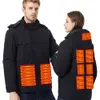 Мужская куртка с подогревом, женский пуховик, осенне-зимняя теплая велосипедная куртка с USB-подключением, спортивный жилет для охоты на открытом воздухе