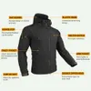 Vinterjackor för män uppvärmd jacka Kvinnor S Autumn Hooded Windbreaker Tactical Hunting Vandring camping varma skidkläder