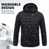 Bereiche Beheizte Jacke Männer Frauen Winter Warme USB Elektrische Heizung Einstellbare Temperatur Outdoor Sportwear Baumwolle Kleidung
