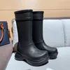 Designer Brand Boots Fall Winter Women's Rain Boots Men's Candy Color Rubber Waterproof Shoes Walking Casual Platform Boots PUDDLE PVC Ankle Boots Large Size 35-45