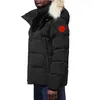 2023 Canada Puffer Jackets Hommes Designer Real Coyote Fur Outdoor Wyndham Coupe-vent Jassen Vêtements d'extérieur à capuche Fourrure Manteau Down Manteau Hiver wuliu7