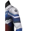 Uomo Winter Soldier Costume Cosplay 3d Stampa digitale Tuta Spandex Sam Cosplay Zentai Body con maschera Occhiali Outfit