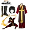 アバター最後のエアベンダーZuko Cosplay Costume King's PrinceのユニフォームアニメAang Zuko Cosplay Shoes Wig for Halloween PartyCosplay